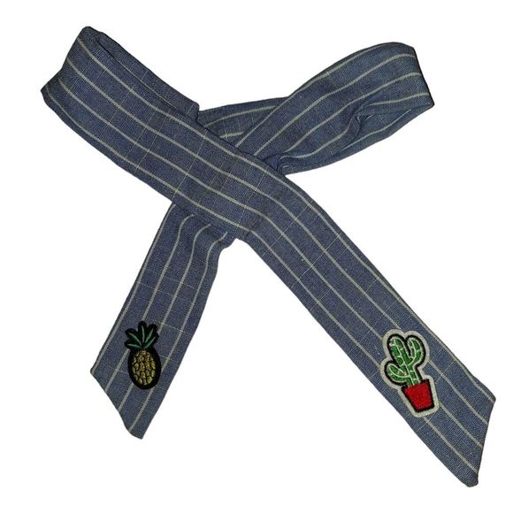 Cactus & Pineapple Striped Wired Headband - Picture 2 of 5